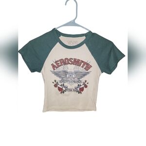 The Vinyl Icons "Aerosmith Boston Pride" Size Medium crop top